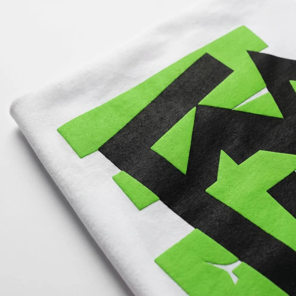 Screen print on a garment